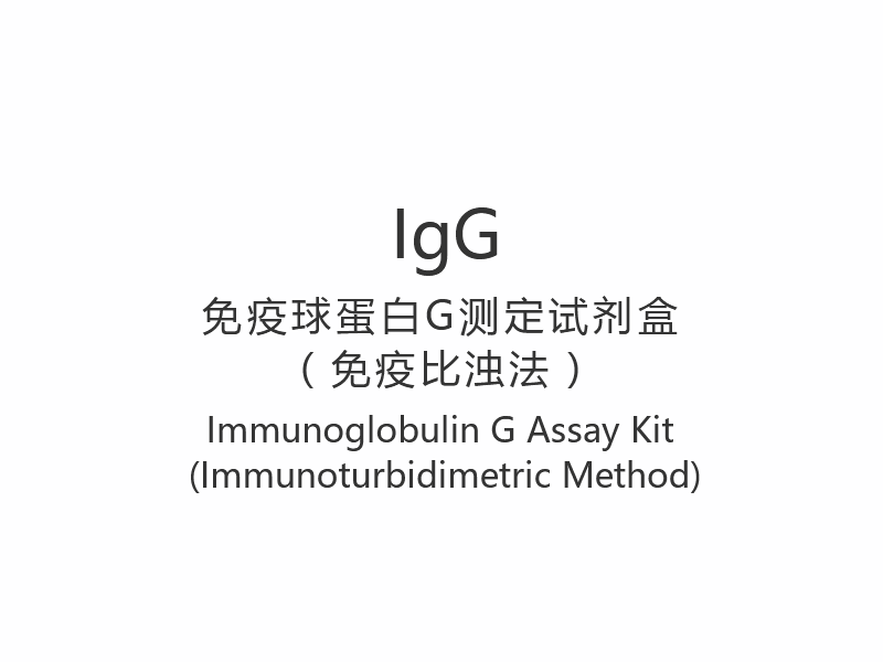 【IgG】Kit di dosaggio dell'immunoglobulina G (metodo immunoturbidimetrico)