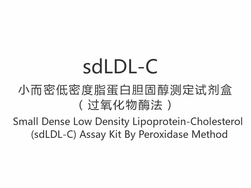 【sdLDL-C】Kit di test del colesterolo lipoproteico-colesterolo a bassa densità e densità piccola (sdLDL-C) mediante il metodo della perossidasi