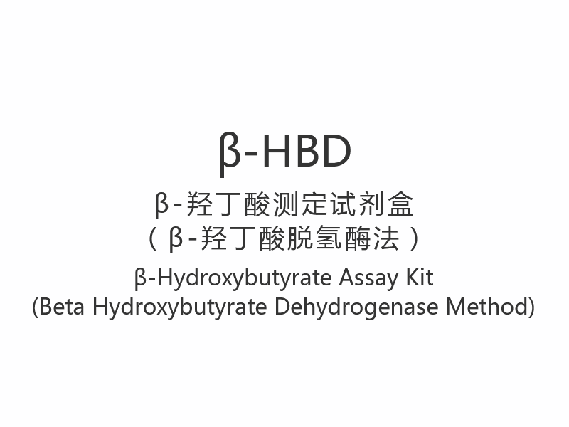 【β-HBD】Kit di test del β-idrossibutirrato (metodo della beta idrossibutirrato deidrogenasi)